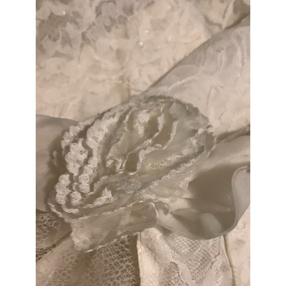 1950s lace wedding dress with overskirt couture wedding 6 See Measurements - Picture 7 of 10
